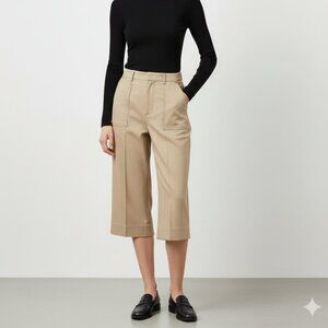Liz Claiborne Khaki Dress Capri Pants Size 10P Business Casual Office